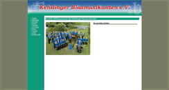 Desktop Screenshot of kehdinger-blasmusikanten.de